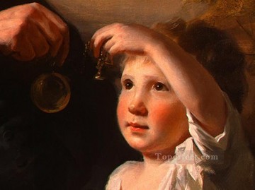 ヘンリー・レイバーン Painting - ジョン・テイトとその孫 dt1 スコットランドの肖像画家ヘンリー・レイバーン
